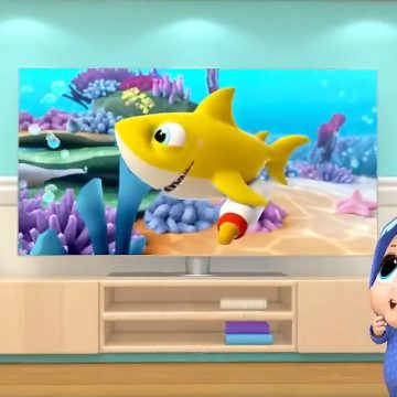 کلیپ آموزش زبان کودکان Baby Shark Dance Little Angel